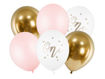 Picture of LATEX BALLOONS ONE PASTEL PINK 11 INCH - 6 PACK